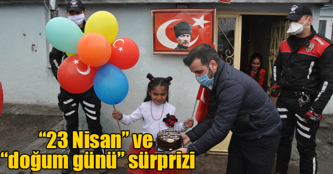 Kars Vefa Sosyal Destek Grubundan “23 Nisan” ve “doğum günü” sürprizi