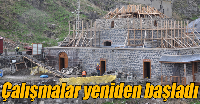 Kars’ta tarihi Mazlumağa Hamamı’nın restorasyon çalışmaları başladı