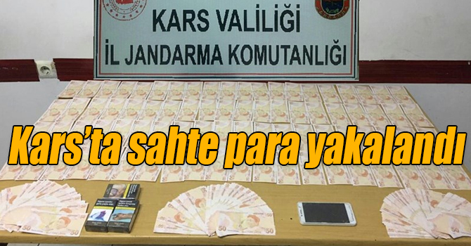 Kars’ta sahte para yakalandı