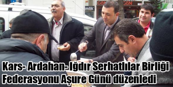 Kars- Ardahan- Iğdır Serhatlılar Birliği Federasyonu Aşure Günü düzenledi