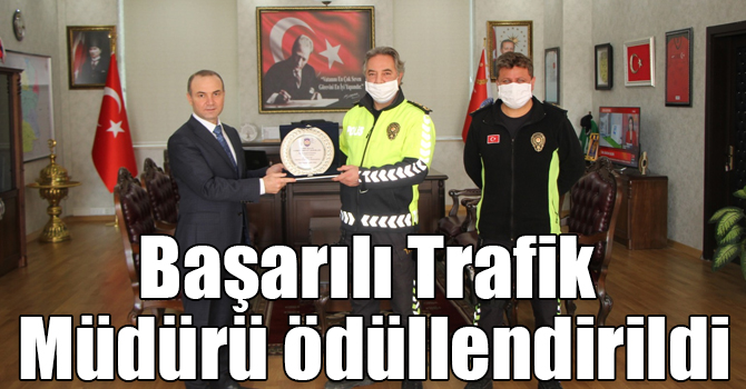 Başarılı Trafik Müdürü ödüllendirildi