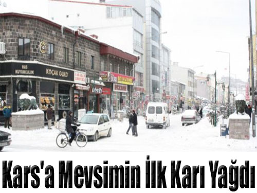 Kars’ta kar sevinci