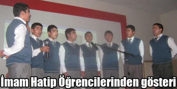 İmam Hatip Öğrencilerinden gösteri
