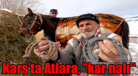 Kars'ta Kar Nalları Meydana Çıktı
