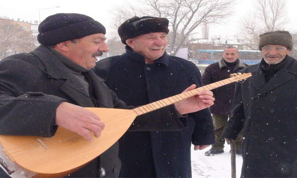 Kars’ın dondurucu soğukları Saz'da