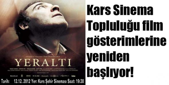 Kars Sinema Topluluğu film gösterimlerine yeniden başlıyor!