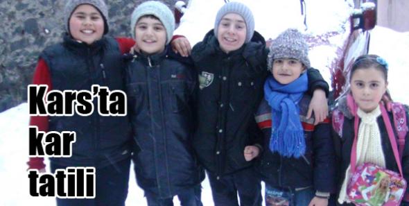 Kars’ta kar tatili