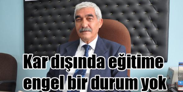 Kars’ta kar dışında eğitime engel bir durum yok