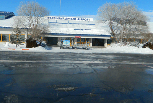 Kars Havaalanı Dondu