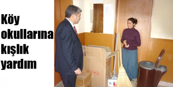 Köy okullarına kışlık yardım