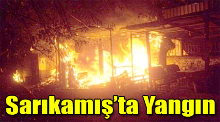 Sarıkamış'ta Yangın