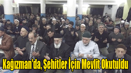 Kağızman'da, Şehitler İçin Mevlit Okutuldu