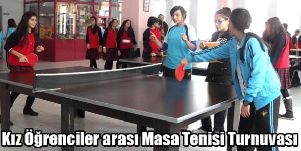 Kız Öğrenciler arası Masa Tenisi Turnuvası