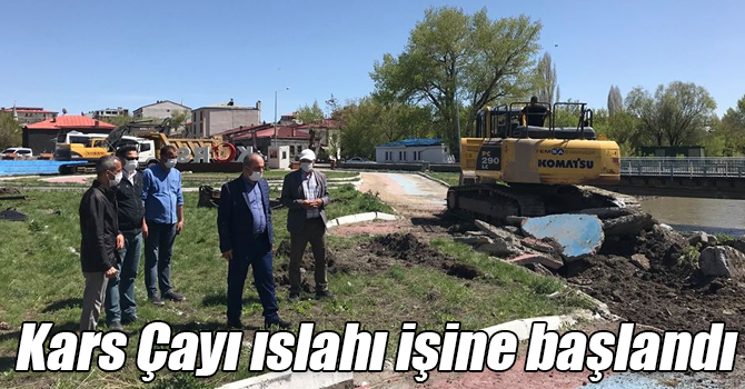 Kars Çayı ıslahı işine başlandı