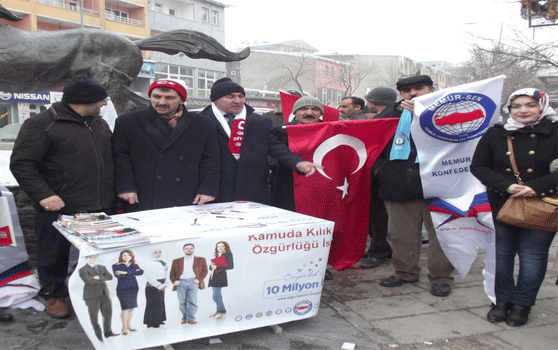 Kars'ta İmza Kampanyası