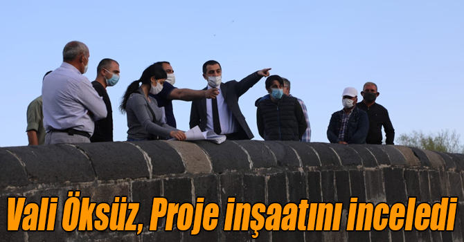 Vali Türker Öksüz, Kars Çayı Islahı Projesinin inşaatını inceledi