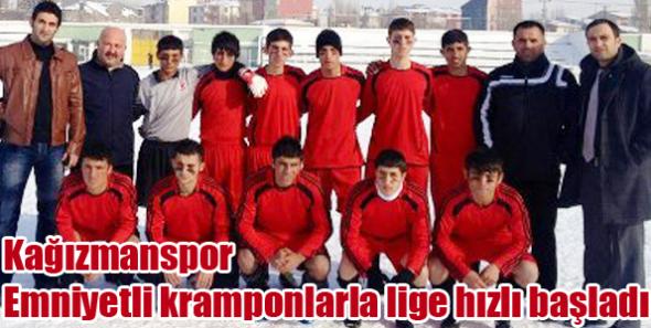 Kağızmanspor Emniyetli kramponlarla lige hızlı başladı