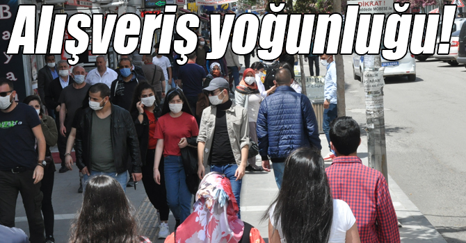 Kars’ta, bayram öncesi alışveriş yoğunluğu yaşandı