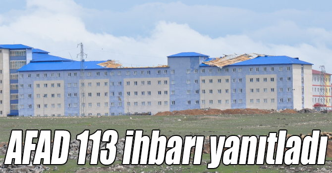 AFAD 113 ihbarı yanıtladı