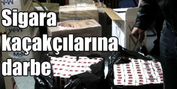 Karsta sigara kaçakçılarına darbe