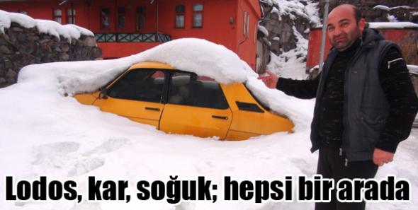 Lodos, kar, soğuk; hepsi bir arada