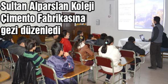 Sultan Alparslan Koleji Çimento Fabrikasına gezi düzenledi