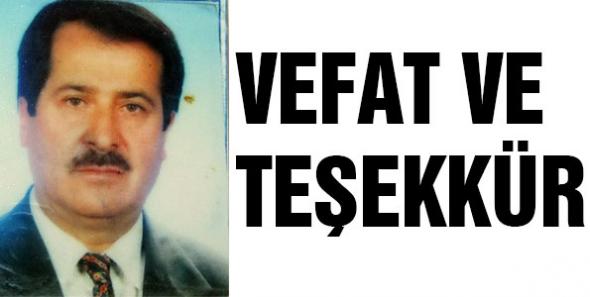 VEFAT VE TEŞEKKÜR