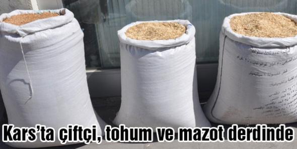 Kars’ta çiftçi, tohum ve mazot derdinde