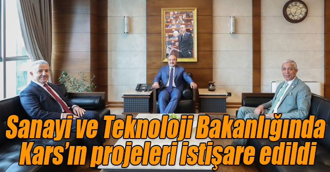 Sanayi ve Teknoloji Bakanlığında Kars’ın projeleri istişare edildi