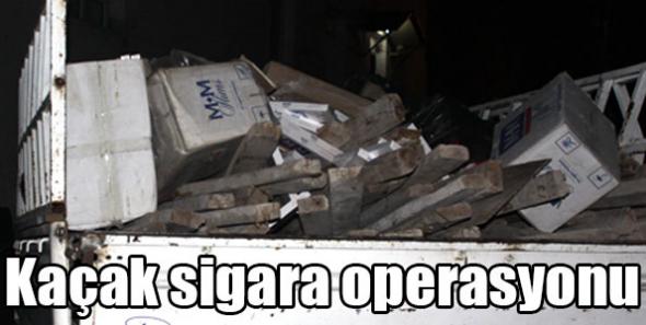 Kars’ta kaçak sigara operasyonu