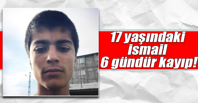 17 yaşındaki İsmail 6 gündür kayıp!