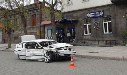 Kars'ta Trafik Kazası Tatbikatı