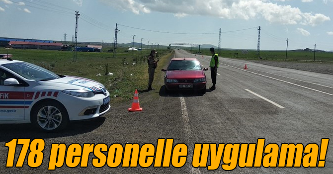 Jandarma’dan 178 personelle uygulama!