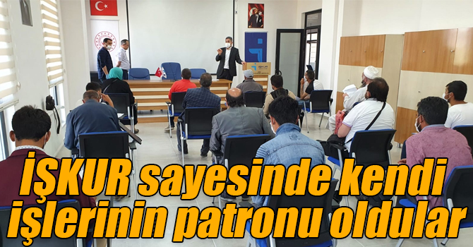 İŞKUR sayesinde kendi işlerinin patronu oldular