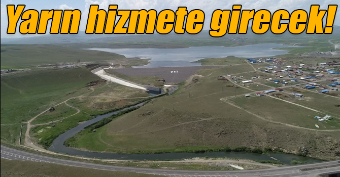 Kars’ın en büyük yatırımlarından olan Kars Barajı hizmete alınıyor