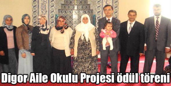 Digor Aile Okulu Projesi ödül töreni