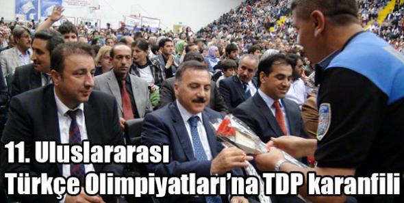 11. Uluslararası Türkçe Olimpiyatları’na TDP karanfili