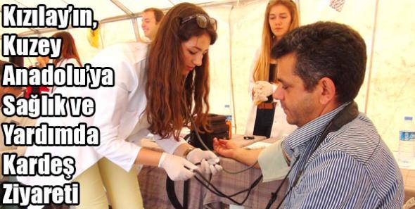 Kızılay’ın, Kuzey Anadolu’ya Sağlık ve Yardımda Kardeş Ziyareti