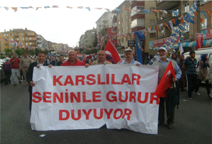 Karslılar Ankara sokaklarını inletti!