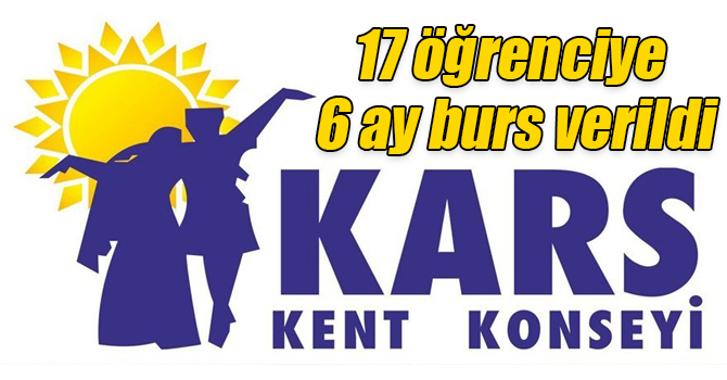 17 öğrenciye 6 ay burs verildi