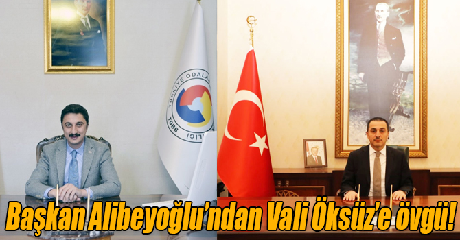 Başkan Alibeyoğlu’ndan Vali Öksüz’e övgü!