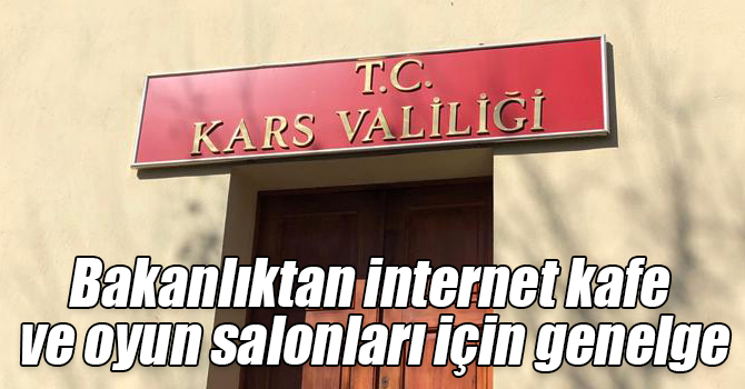 İçişleri Bakanlığından internet kafe ve oyun salonları için genelge