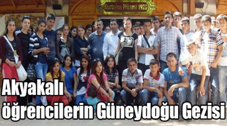 Akyakalı öğrencilerin Güneydoğu Gezisi