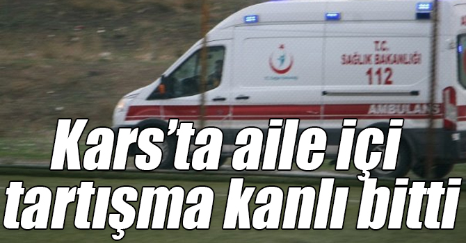 Kars’ta aile içi tartışma kanlı bitti