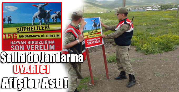 Selim'de Jandarma Uyarıcı Afişler Asıyor!