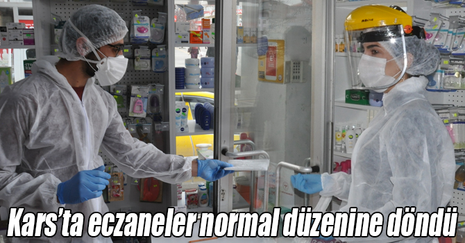 Kars’ta eczaneler normal düzenine döndü