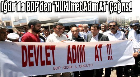 Iğdır'da BDP'den "Hükümet Adım At" Çağrısı!