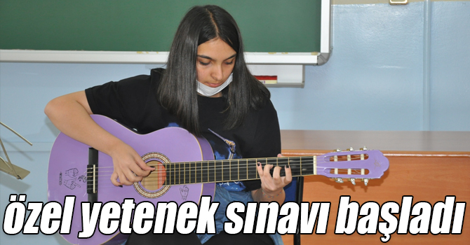 Kars Gülahmet Aytemiz Güzel Sanatlar Lisesi özel yetenek sınavı başladı