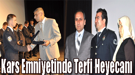 Kars Emniyet Müdürlüğü’nde Terfi Heyecanı
