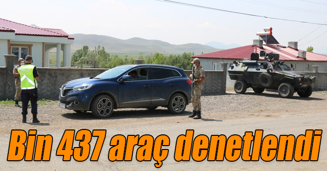 Bin 437 araç denetlendi